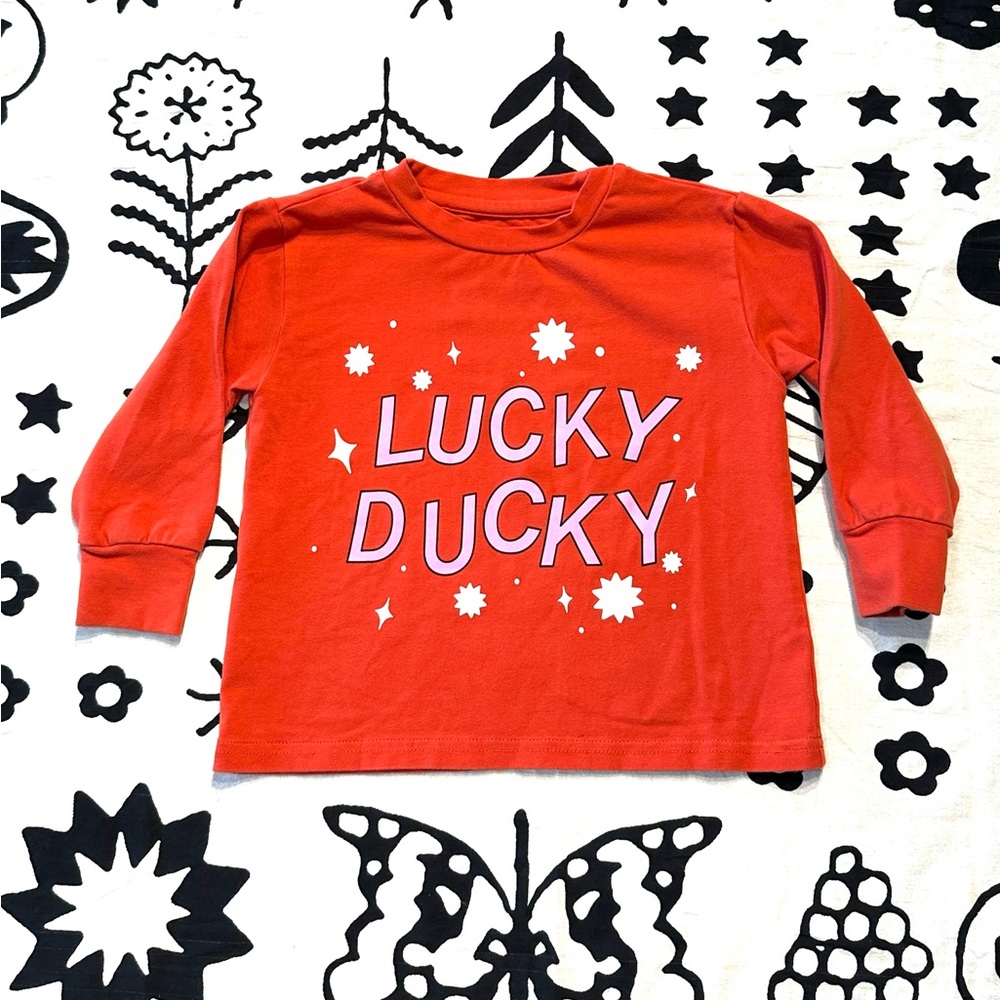 Banana Valentine “lucky ducky” top size 2T